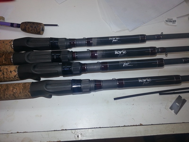 A set of Casting rods for a happy customer
